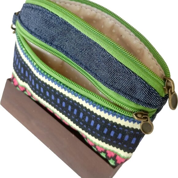 Coin Purse for Women Cute Small Wallets Change Purse Coin Pouch denim green - Picture 7 of 7